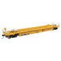 Walthers MainLine (HO) Thrall Rebuilt 40' Well Car - TTX DTTX - red "Forward Thinking" TTX logo w/yellow conspicuity stripes
