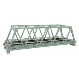 KATO 20-439 (N) Double Track Truss Bridge, Light Green - 9-3/4" 24.8cm