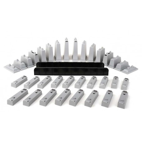 WALTHERS TrainLine 1365 (HO) Power-LOC Track - Bridge & Pier Set - Kit