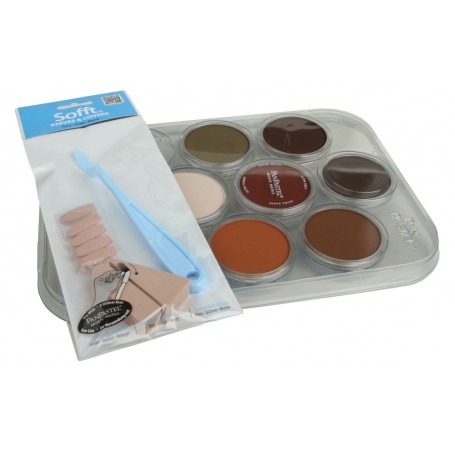 Pan Pastel 30701 (HO) 7-Color Modeler's Weathering Kit -- Rust & Earth