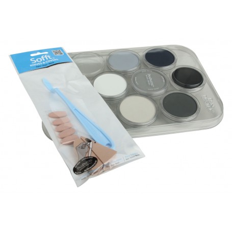 Pan Pastel 30702 (HO) 7-Color Modeler's Weathering Kit -- Grays, Grime & Soot
