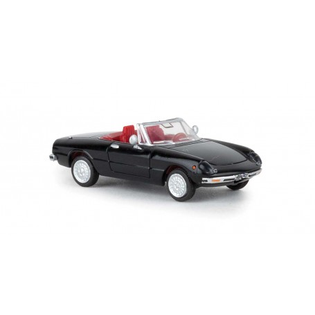 Brekina 29606 (HO) Alfa Romeo Spider Fastback - Black