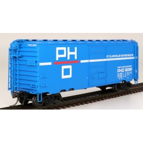 InterMountain 45426 (HO) 40' PS-1 Boxcar, Port Huron & Detroit 1238 - blue, white red