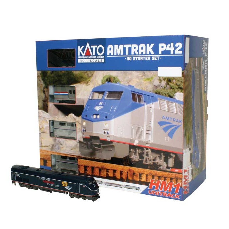 KATO 30-3002 (HO) Amtrak P42 Superliner Starter Set - Standard DC