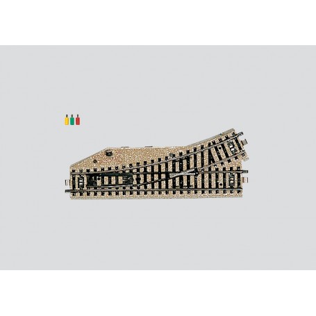 Märklin 5203 (each) (HO) Turnout, Left - M-track (consignment)
