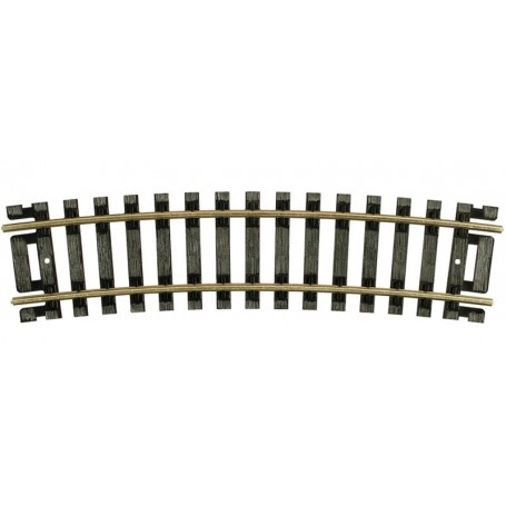 ATLAS 834 (HO) CODE 100 SNAP TRACK® - 1/2 Section, 18" Radius (Black Ties) pkg(4)