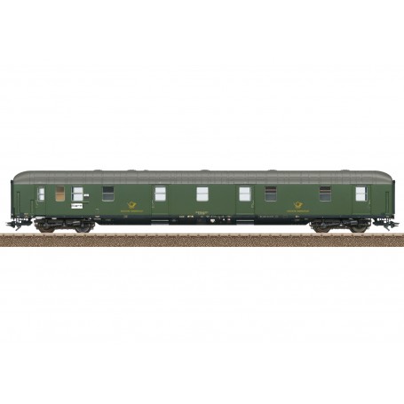 TRIX 23150 (HO) type Post mr-a railroad postal car (DBP, DB) Era IV