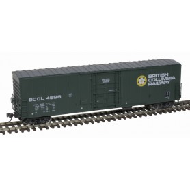 Atlas Master® (HO) NSC 50' Newsprint Plug-Door Boxcar - British Columbia Railway BCOL