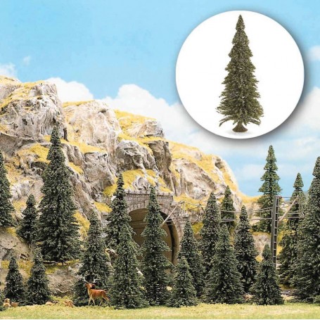 BUSCH 6476 (HO) Pine Trees w/Roots (20 pack)