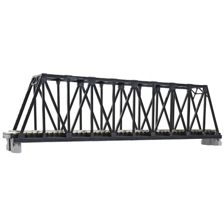 KATO 20-434 (N) Single Truss Bridge - 248mm 9-3/4" - Black (Consignment)