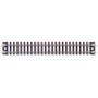 ATLAS 2501 (N) Atlas Code 80 5" Straight Snap-Track -- Black Ties pkg(6) (Consignment)
