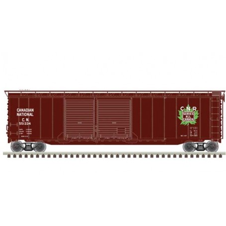 Atlas Master® (HO) Postwar 50' Double-Door Boxcar - Canadian National CN