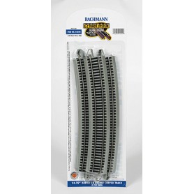 Bachmann Industries - 44504 - Curved Track w/Nickel Silver Rail & Gray Roadbed - E-Z Track®