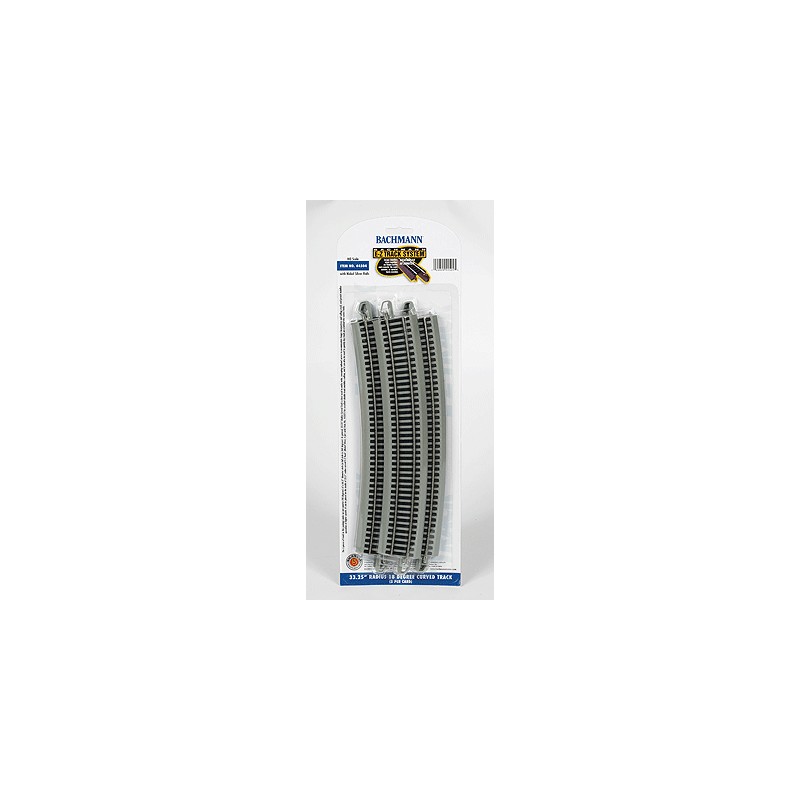 Silver Rails Bachmann Industries - 44504 - Curved Track w/Nickel Silver Rail & Gray ...