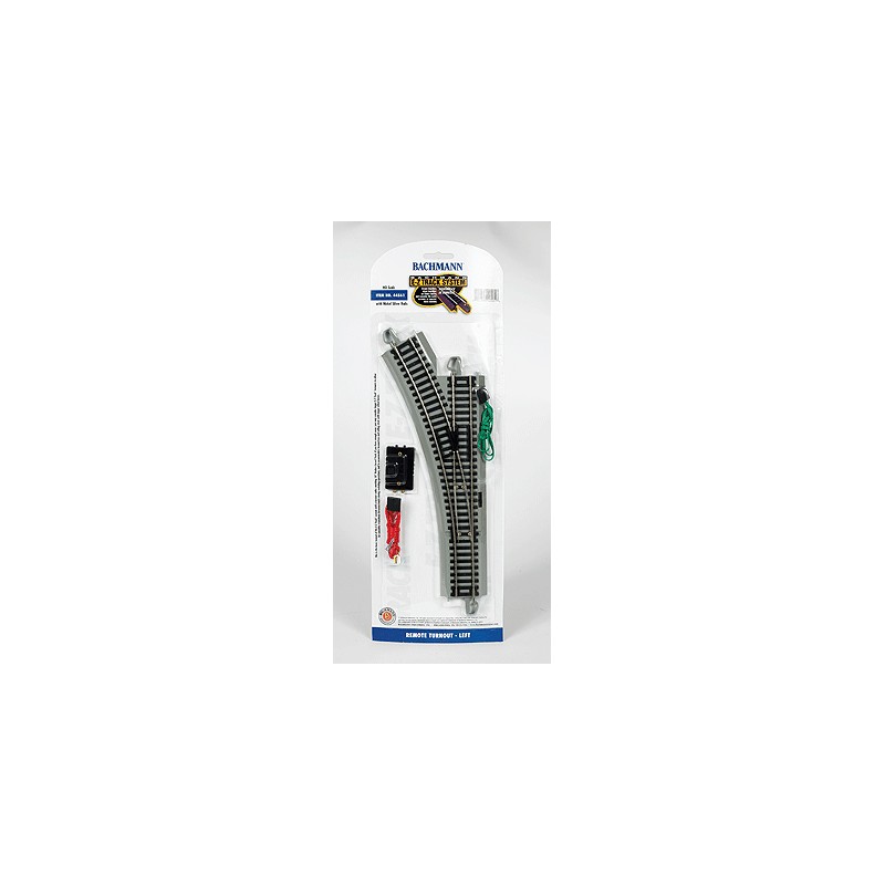 Bachmann Industries 44561 (HO) Left Hand Remote-Control Turnout, Nickel ...