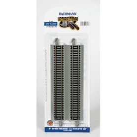 Bachmann Industries 44597 (HO) Straight Track w/Nickel Silver Rail & Gray Roadbed - E-Z Track