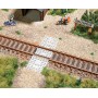 BUSCH 1107 (HO) Concrete Pedestrian Grade Crossing - Kit