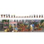 BUSCH 1209 (HO) Flower Pots w/Flowers