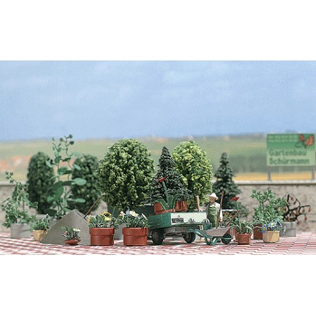 BUSCH 1211 (HO) Garden Detail Set - Kit