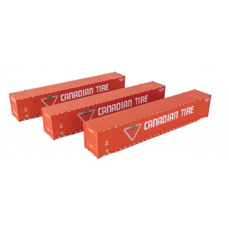 Walthers Scenemaster 18500 (HO) 53' Singamas Corrugated Side Container - 3-Pack -- Canadian Tire