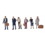 PREISER 10504 (HO) Passengers - Standing pkg(6)