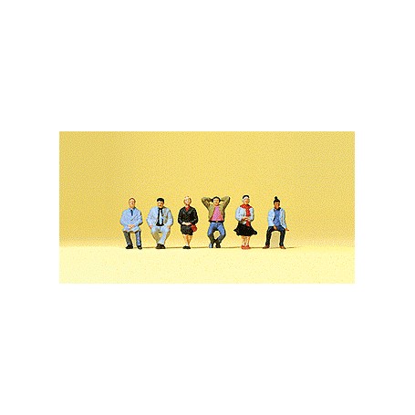 PREISER 79213 (N) Passengers - Seated Passengers pkg(6)