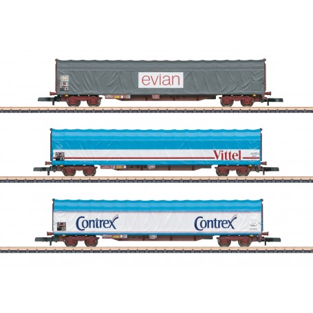Märklin 82427 (Z) SNCF Sliding Tarp Car Set, Era V