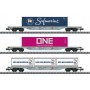 TRIX 15228 (N) AAE type Sgns Container Flat Car Set (RN/HRC) Era VI