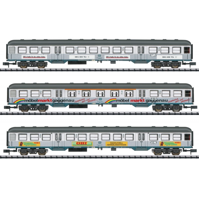 TRIX 18213 (N) "Silberlinge" Commuter Passenger Car Set, Era IV-V