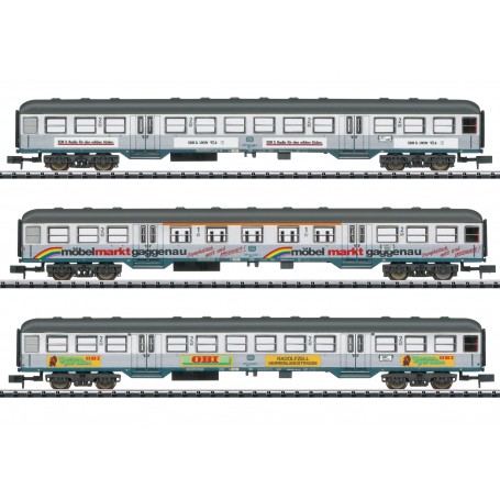 TRIX 18213 (N) "Silberlinge" Commuter Passenger Car Set, Era IV-V
