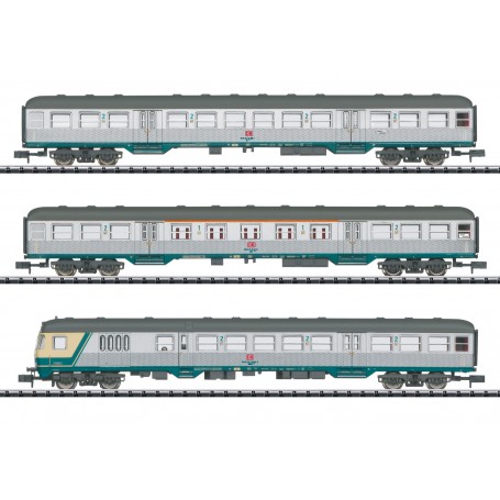 TRIX 18263 (N) "Silberlinge" Commuter Passenger Car Set, Era V
