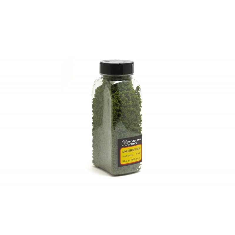 Woodland Scenics 1635 Underbrush - 32oz Shaker -- Light Green A Scale