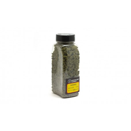 Woodland Scenics FC1644 (A) Bushes - 32oz, 907g Shaker -- Olive Green