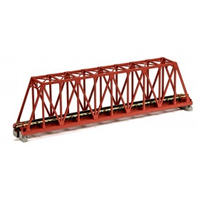 KATO 20-429 (N) 248mm (9 3/4") Single Track Truss Bridge, Reddish Brown