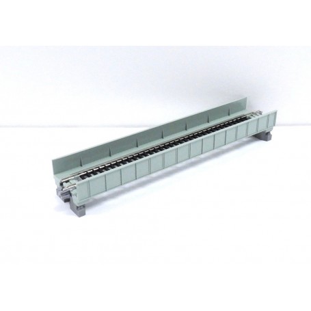 KATO 20-449 (N) Single-Plate Girder Bridge - 7-5/16" 186mm -- Light Green