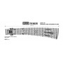 PECO SL-86 (HO) Code 100 Curved Double Radius Right Turnout - Streamline, Insulfrog