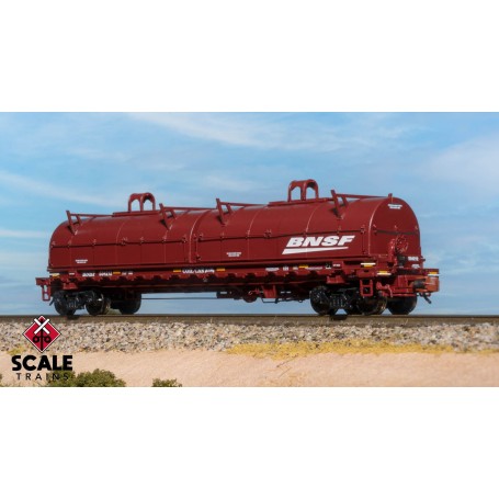 ScaleTrains Rivet Counter (N) Thrall 48' 2-Hood Coil Steel Car, BNSF/Circle-Cross/Wedge