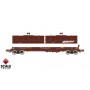 ScaleTrains Rivet Counter (N) Thrall 48' 2-Hood Coil Steel Car, BNSF/Circle-Cross/Wedge