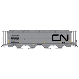 InterMountain 45141 (HO) 59' 4550 Cylindrical Covered Hopper w/Through Hatches -- Canadian National