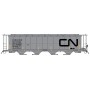 InterMountain 45141 (HO) 59' 4550 Cylindrical Covered Hopper w/Through Hatches -- Canadian National