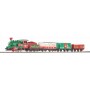 PIKO 57081 (HO) Christmas Starter Set w. Steam loco + 3 Coaches, PIKO A-Track w. Railbed