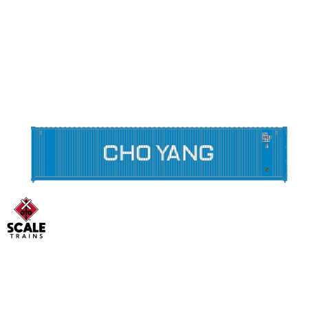 ScaleTrains Operator (HO) 40’ Square Corrugation Container, Cho Yang - single