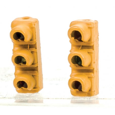 Walthers SceneMaster 4369 (HO) 1960s-Style Traffic Light 2-Pack - Non-Operating - Single-Sided Hanging