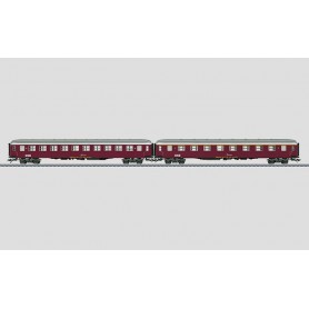 Märklin 42814 (HO)  type litra A and litra B (DSB) passenger car set, Era V