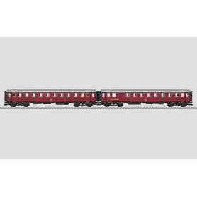 Märklin 42761 (HO) type litra CA and litra CAR (DSB) passenger car set, Era III