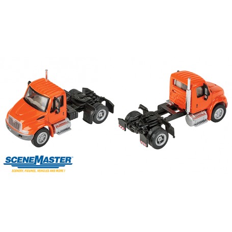 Walthers SceneMaster 11133 (HO) International® 4300 Single-Axle Semi Tractor - Orange