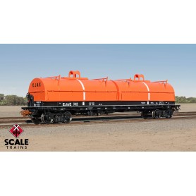 ScaleTrains Rivet Counter (HO) Thrall 2-Hood Coil Steel Car, Elgin Joliet & Eastern/Orange Hoods