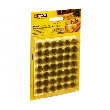 NOCH 07044 (A) Grass Tufts XL Mini Set "meadow" 42 pieces, 6 mm