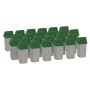 Walthers SceneMaster 4174 (HO) Modern Trash Cans pkg(24)