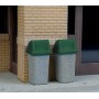 Walthers SceneMaster 4174 (HO) Modern Trash Cans pkg(24)